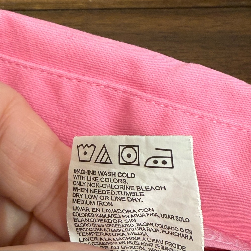 Wrangler Pink Ribbon XL Western Button-Up Shirt Long Sleeve 100% Cotton - Picture 8 of 9